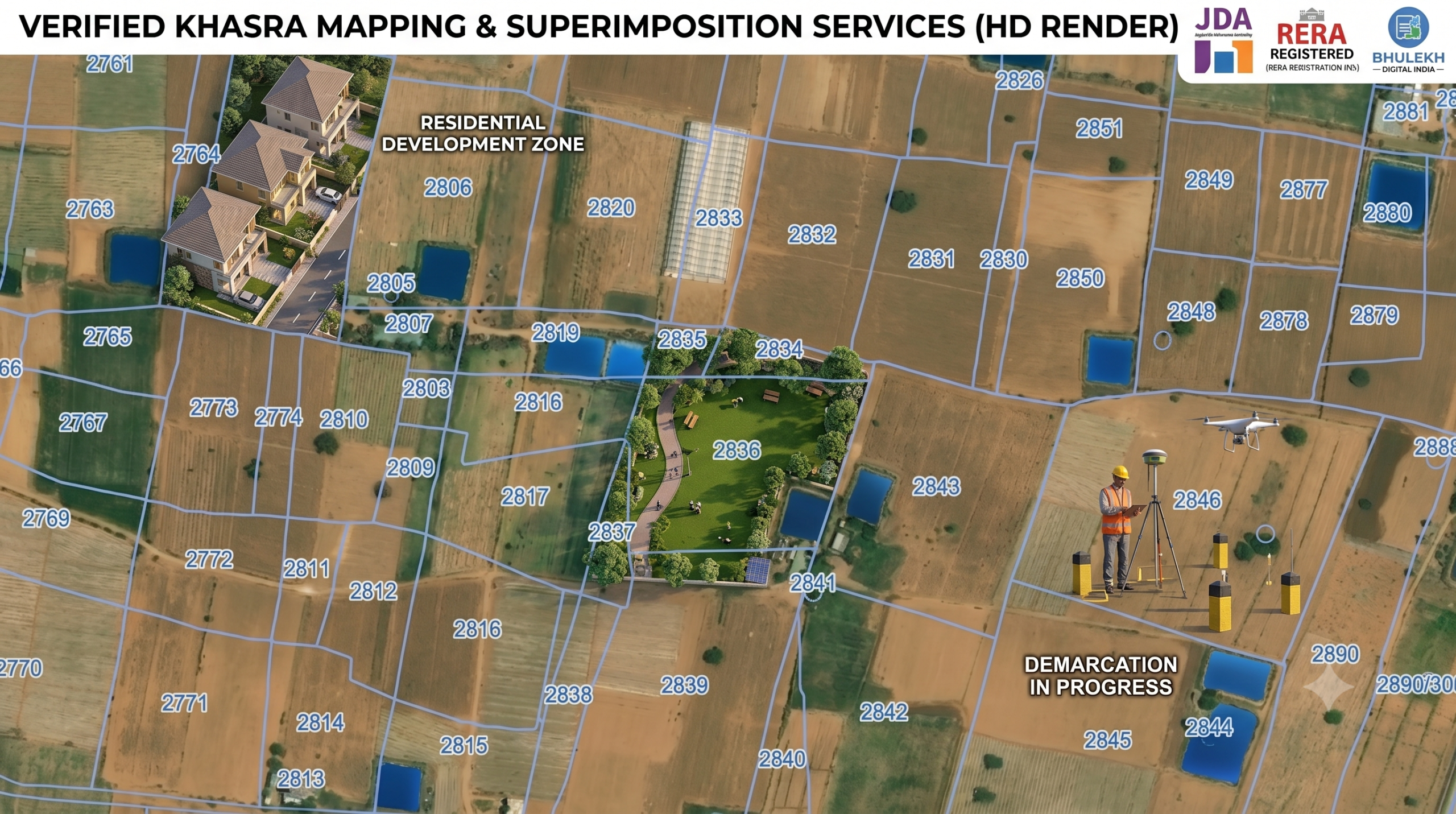 Khasra Superimpose & Marking